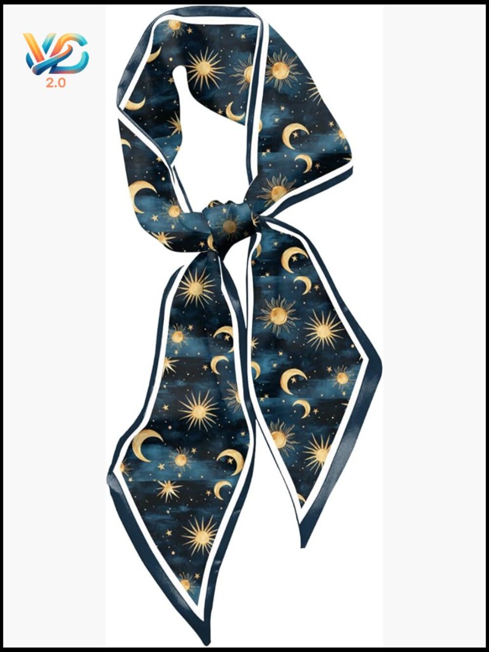 Silk Feeling Long Satin Scarf Hair Neck Head Wrap Y2K Aesthetic Handbag